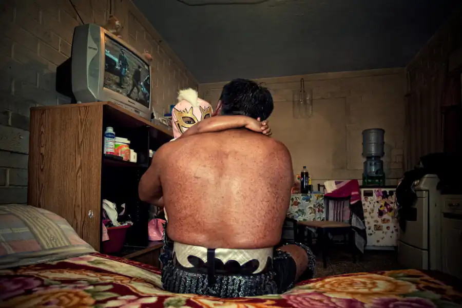 Wrestlers in Guatemala; Lucha diaria by Jorge Chavarria