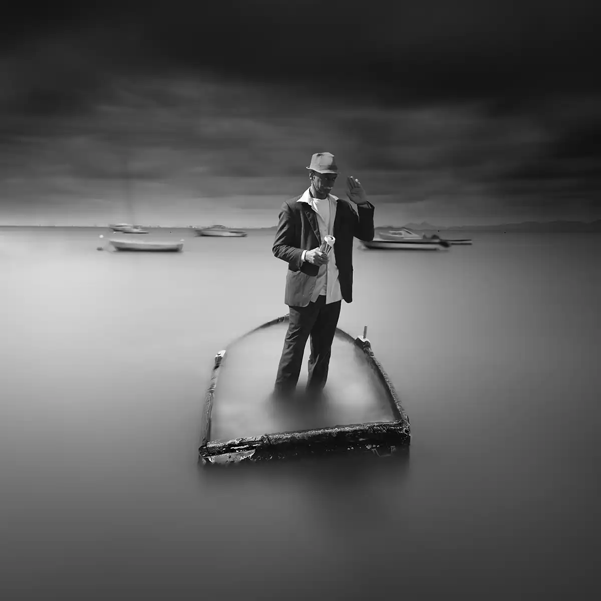 Fine Art; Black and white of Pedro Díaz Molins