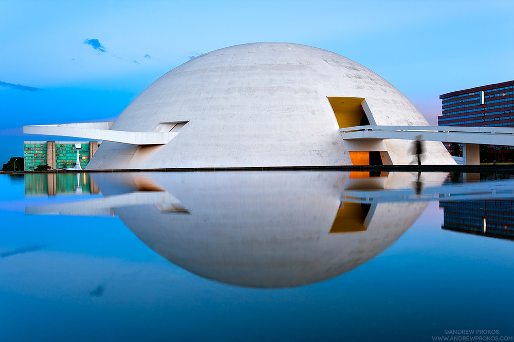 National Museum of Brasilia at Dusk