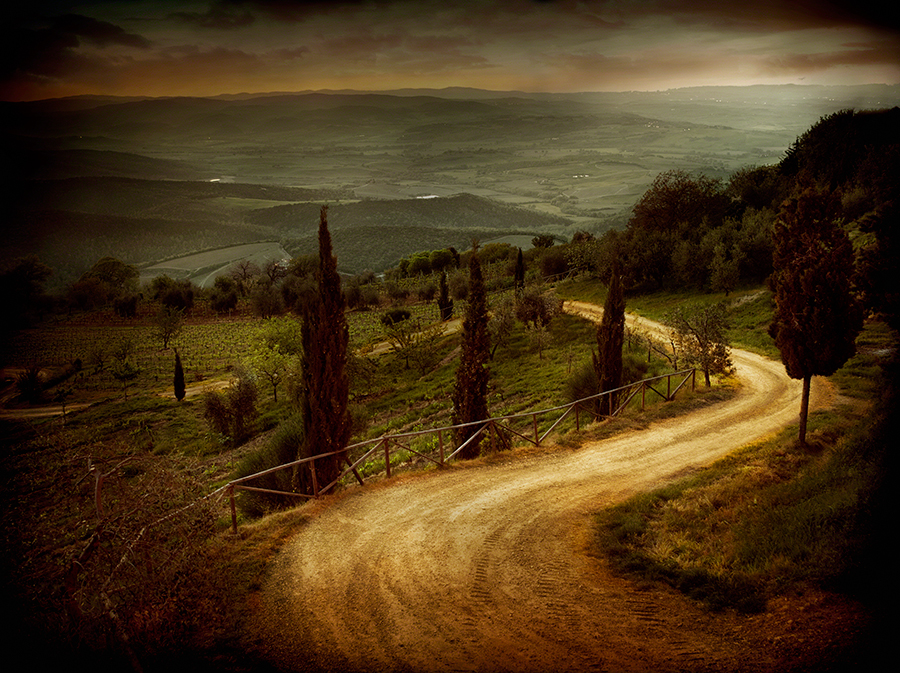 Winding Road, Montalcino, Tuscany