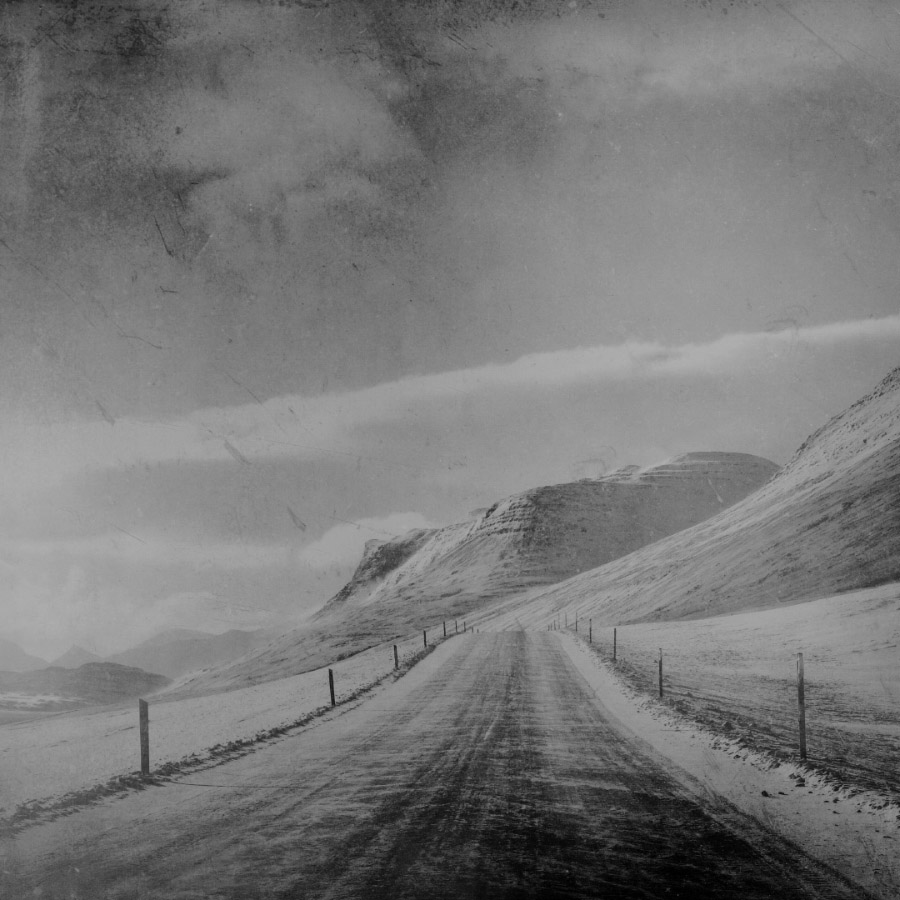 Winter on the road, East Iceland.