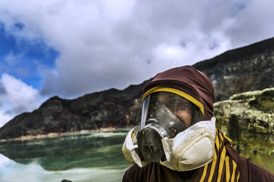 Bondowoso - East Java; Sulfur Miners Hold Annual Sacrifice