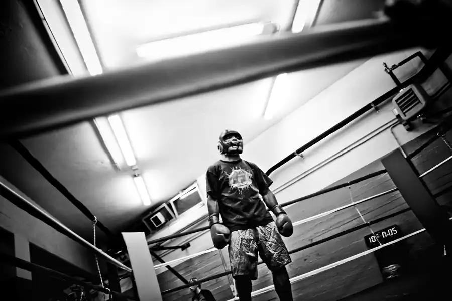 Amateur boxers; The fight by Lorenzo Masi