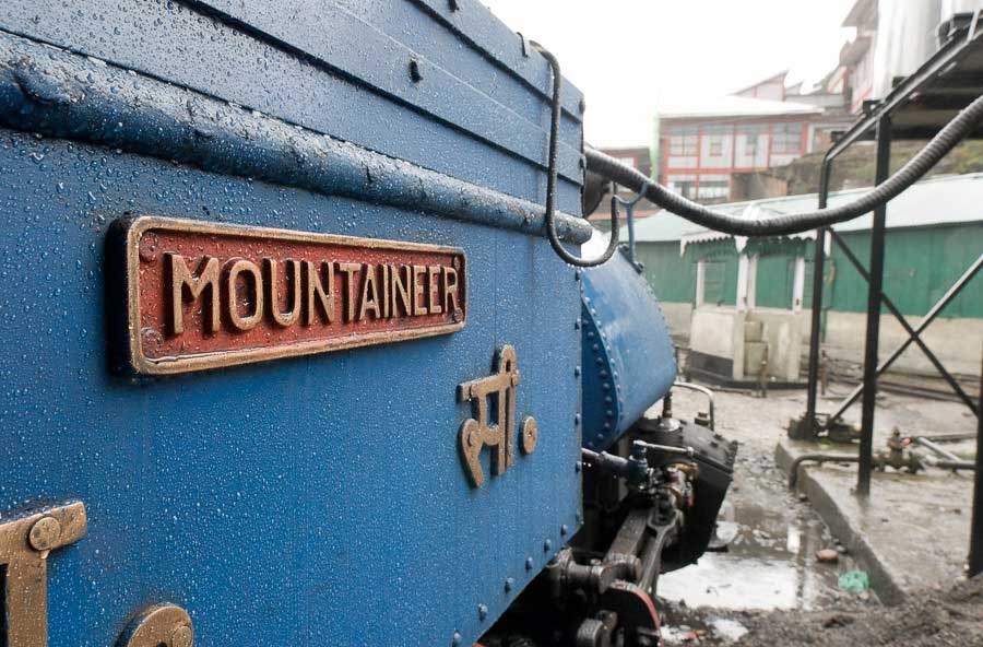 Documentary photography Darjeeling Himalayan Railway train ('toy train') in Sonada
