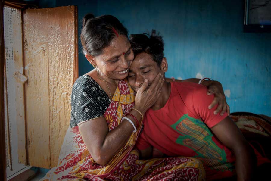 Rekha Roy, the mother of rajib, is embracing her son with sheer joy and proudness at their sonagachi residence in Kolkata. Rekha is a former sex worker and currently doing job at a bag factory near sonagachi. She earns about $50 per month and manages everything from house rent to her son’s sports and educational cost.