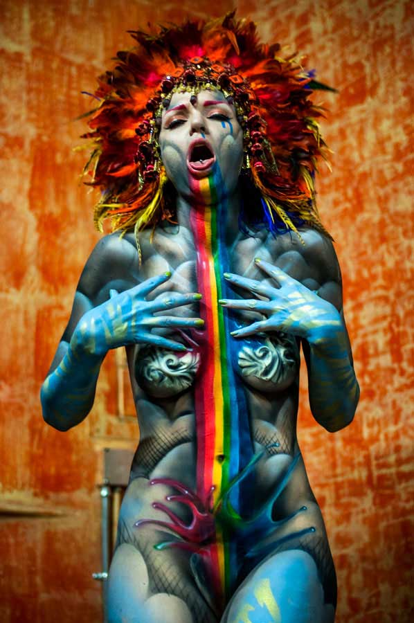 Nude Body Painting Nudist Camp