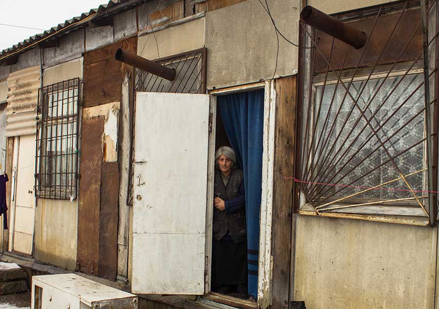 Gyumri Woman living in lodge1
