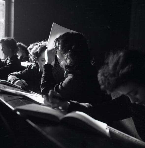L.Sherstennikov. Saint-Petersburg Cinematic Arts School students. In the audience. Late 1950s