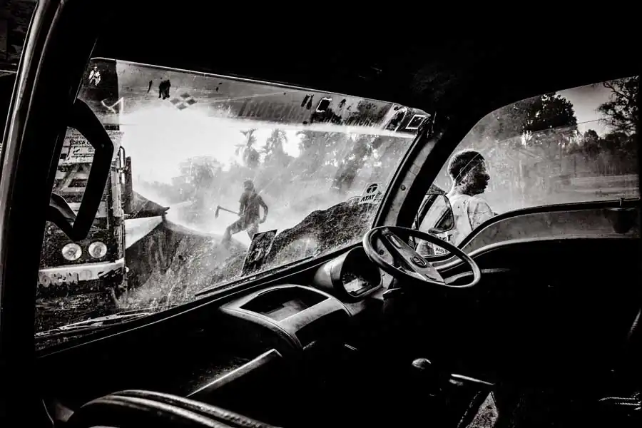 Men at work by Amlan Sanyal