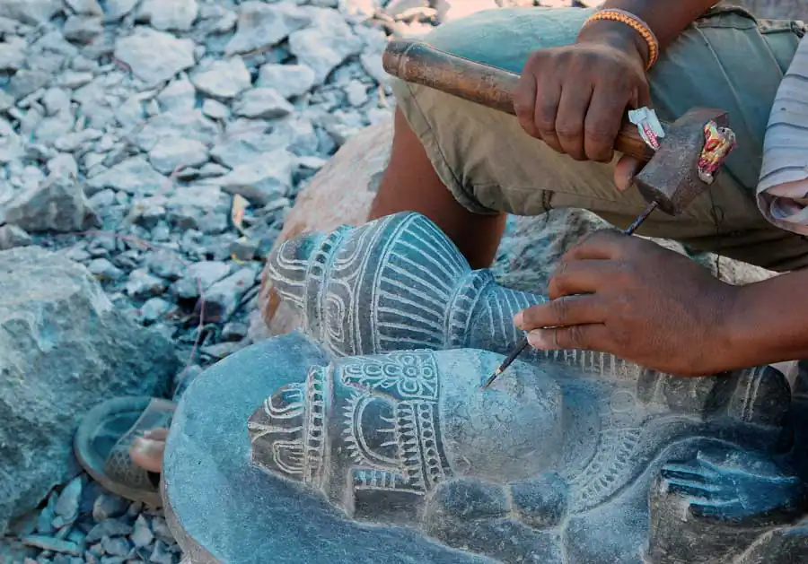 Stone carvings of Keshana by Abhishek Nandy