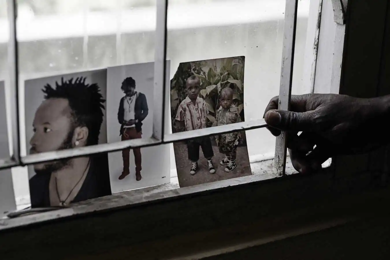 Paul and his two sons, who live in Congo.