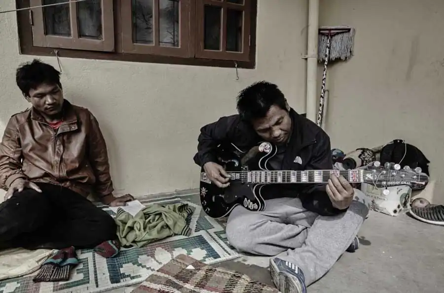 Burmese refugees from the Christian Chin community in Myanmar.