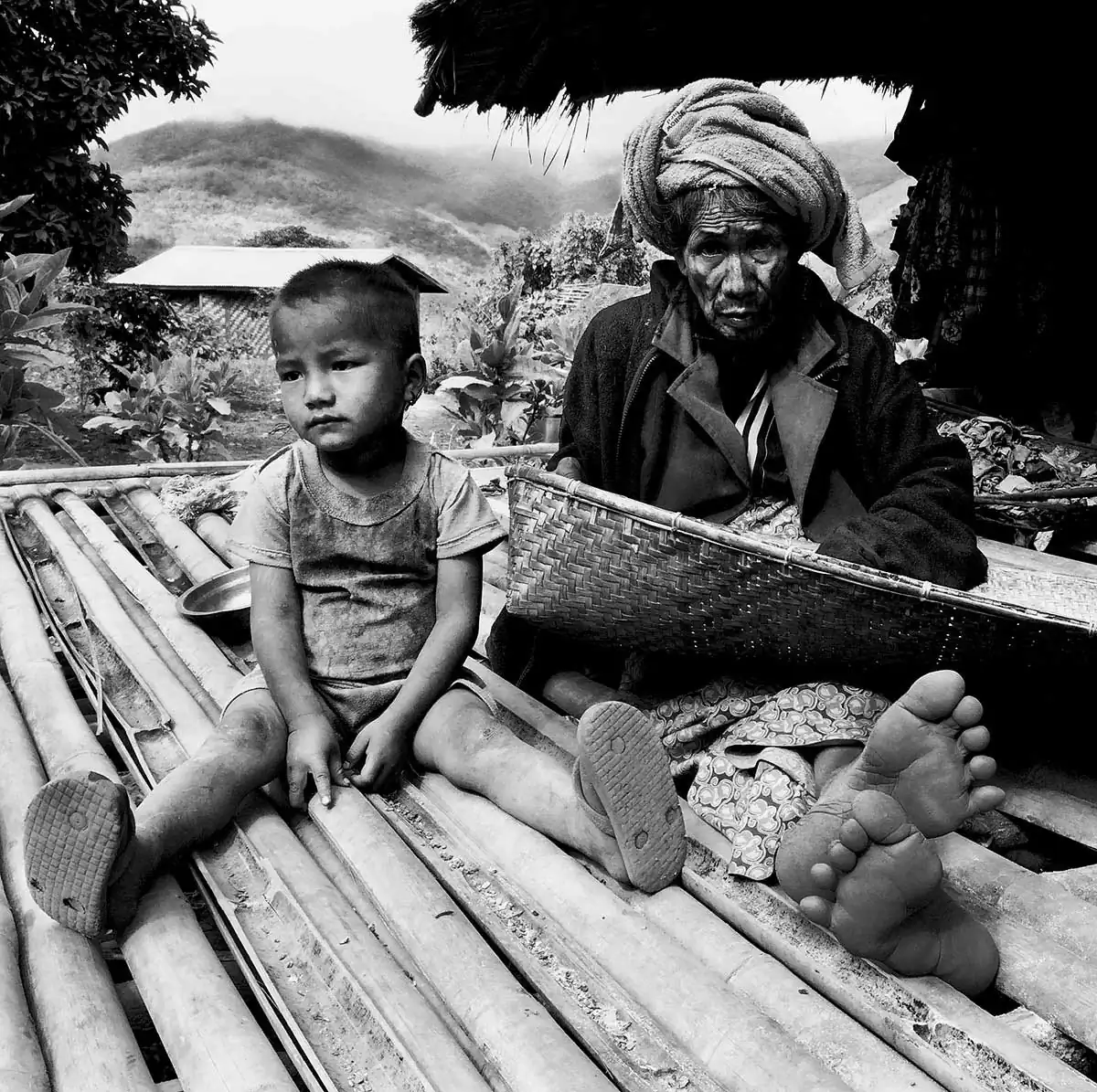 Myanmar Chin tribe facial tattoos by Tim Yare