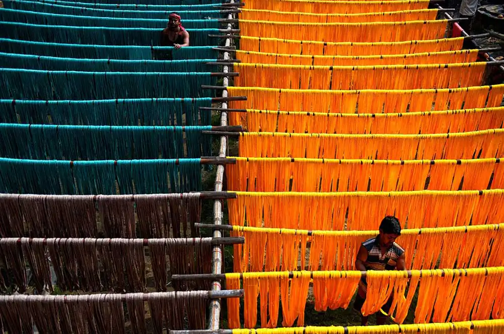 Preparation of Indian Traditional Dress – Saree By Avishek Das