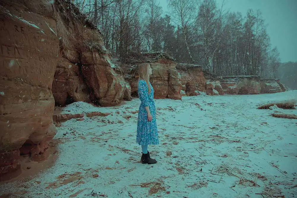 Veczemju cliffs by Jelena Osmolovska