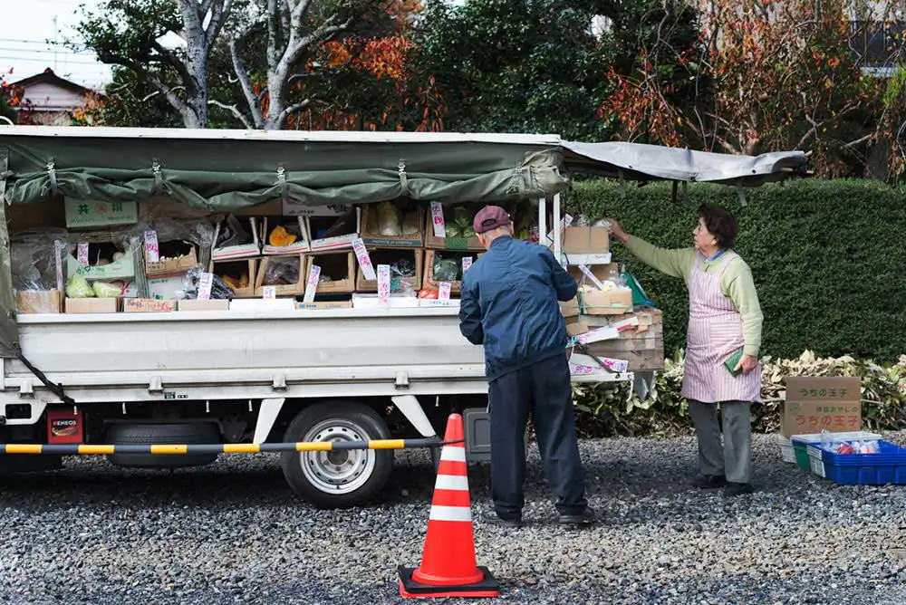 Vegetable Peddler by Yoshitaka Masuda