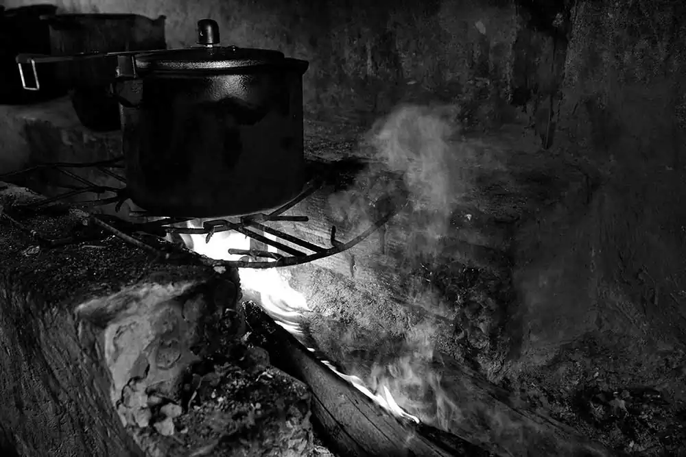 Wood burning stove, Catinguinha indigenous village
