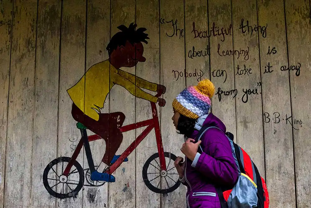 What we learn with joy we never forget by Sanghamitra Bhattacharya