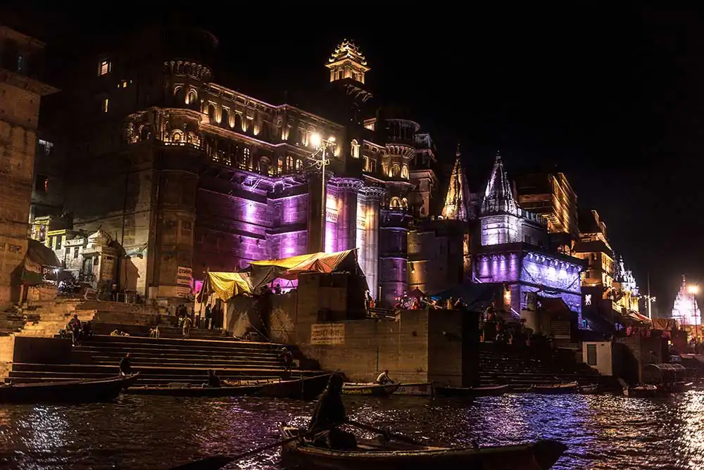 Varanasi Ghats-Glitterati and Noir by Abhijit Bose