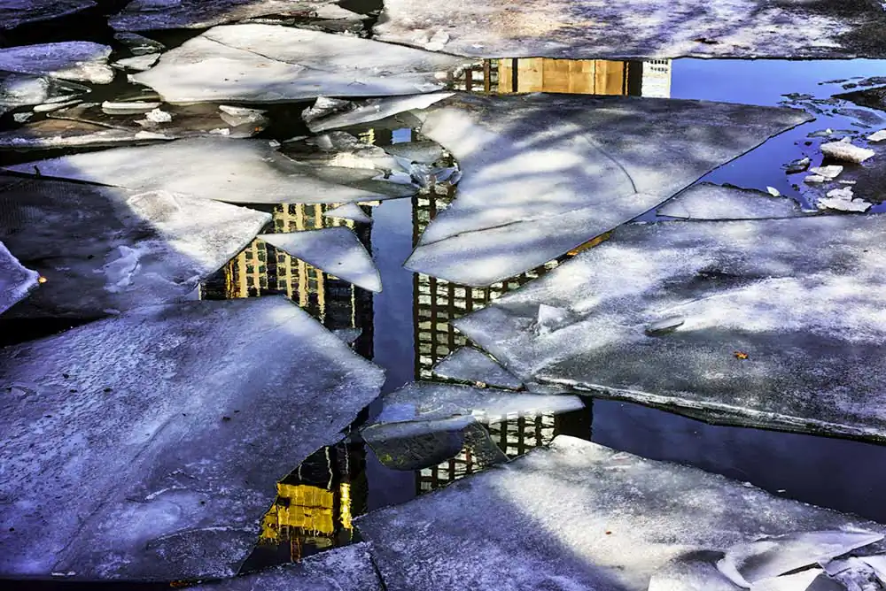 River ice by Steve Geer