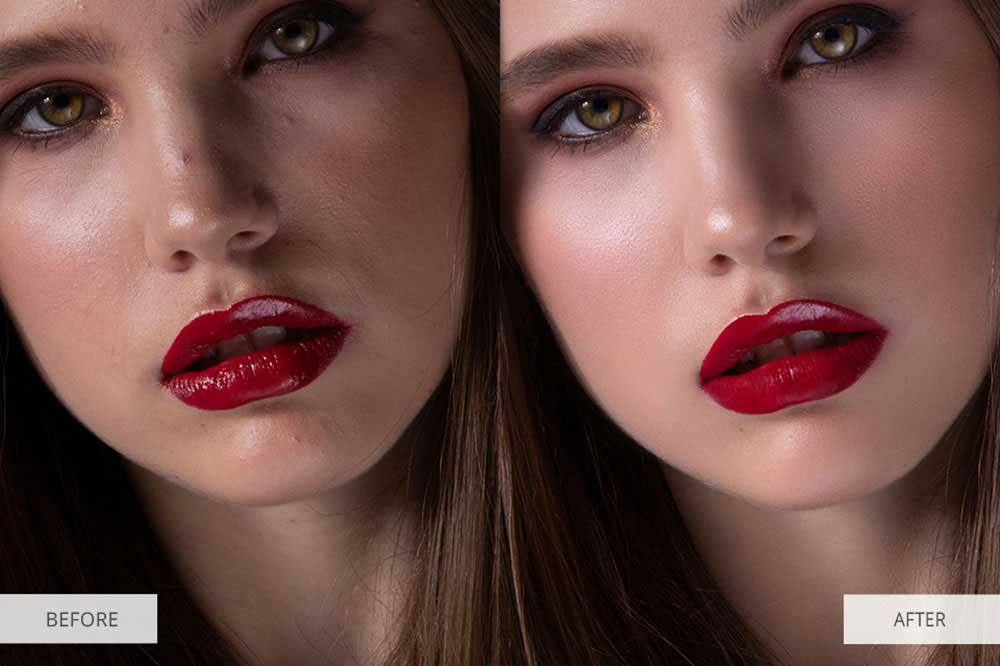 lips editing in nude photography