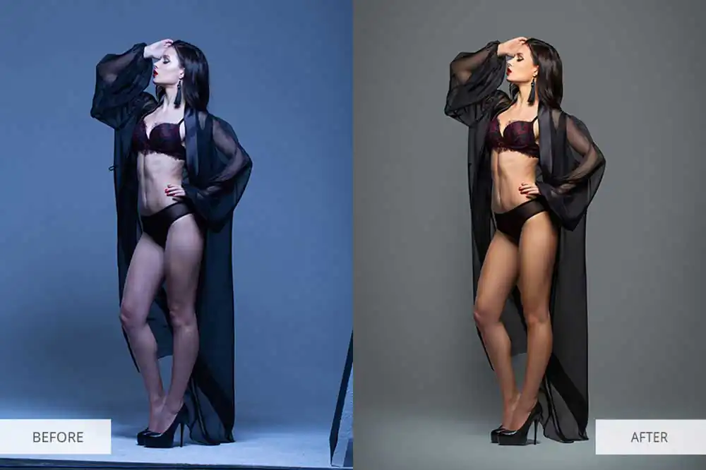 strengthen colors with vibrance in nude photography