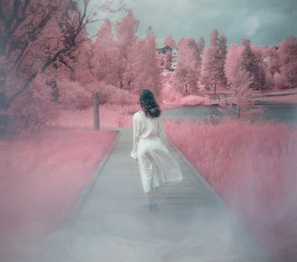 Infrared photograph;  Hidden Light by Maren Klemp