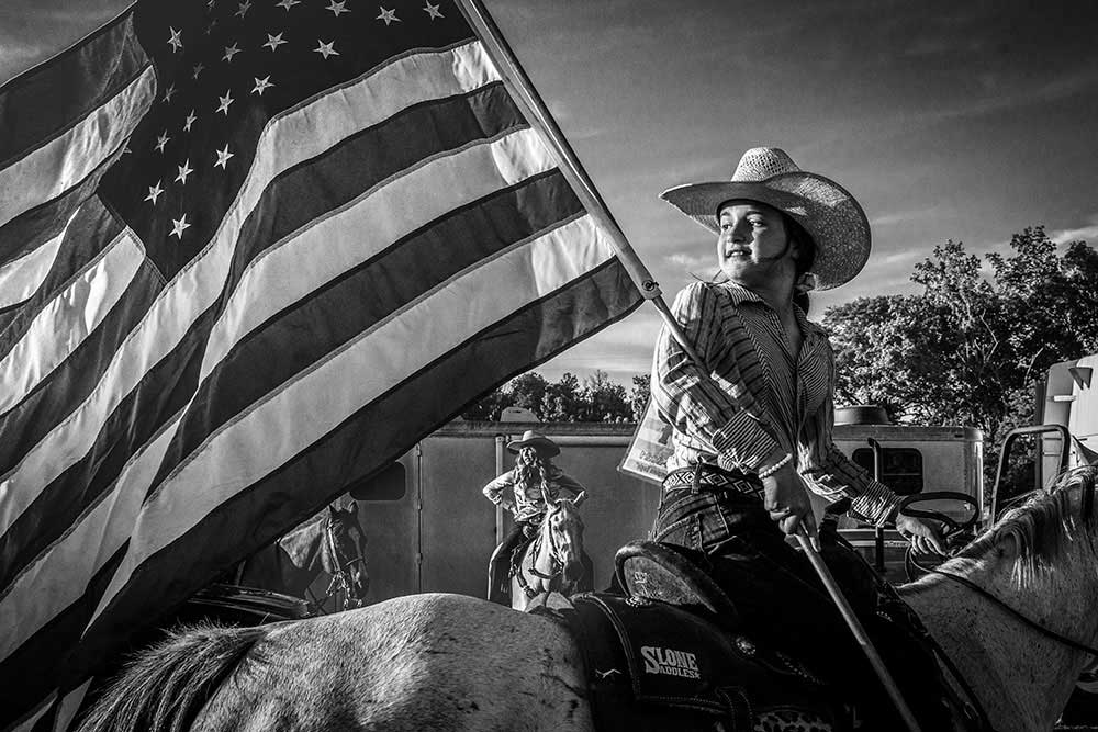 Rodeo; Behind the chute by Leigh Ann Edmonds