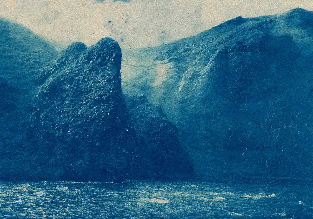 The Dance; A series of Cyanotypes on Kozo Paper by Julie van der Vaart