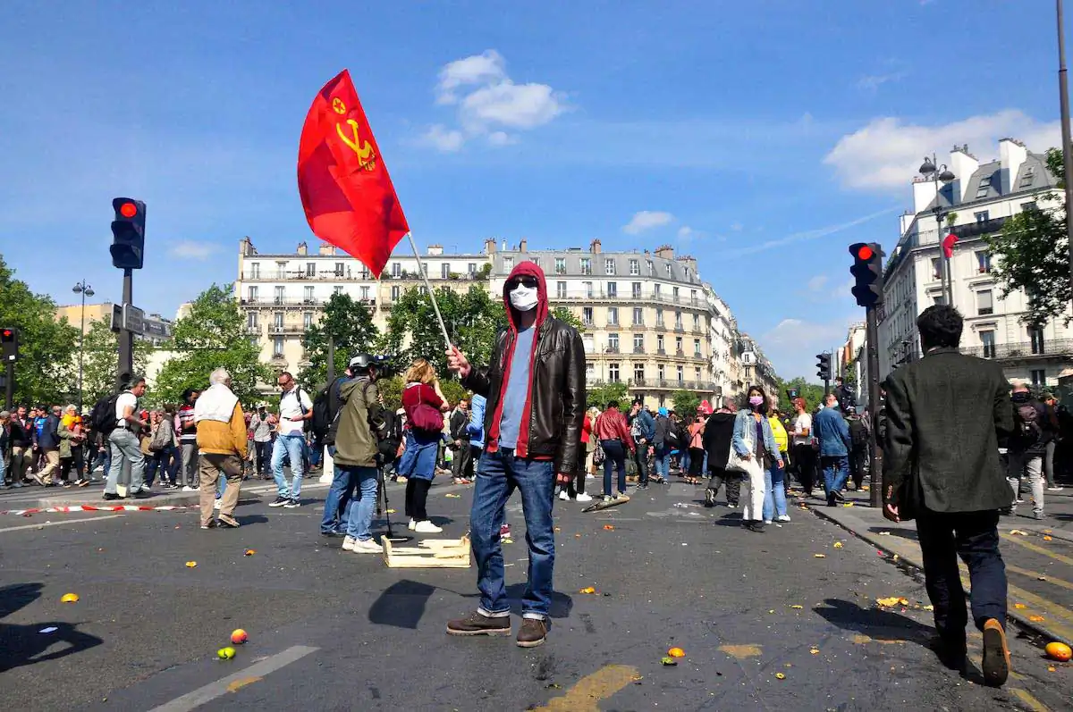 Labor Day March in Paris: A Florence Gallez Capture