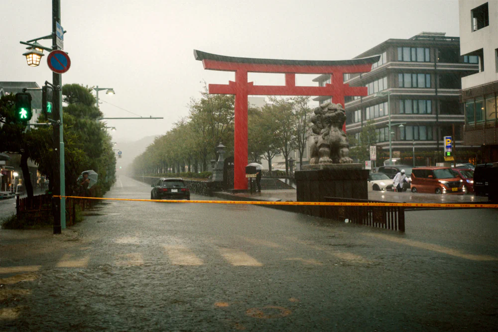 Japan After the Storm; Typhoon No. 15 by Shin Noguchi